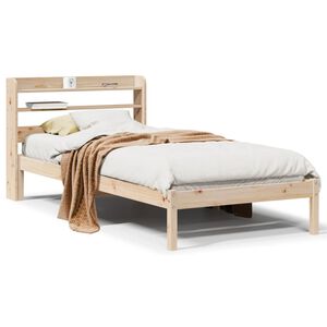 vidaXL Cadru pat fără saltea, 90x190 cm, lemn masiv de pin