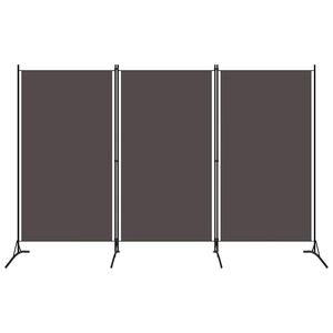 vidaXL Paravan de cameră cu 3 panouri, antracit, 260 x 180 cm, textil