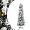 vidaXL Brad de Crăciun artificial Alb 240 cm PVC și metal și plastic