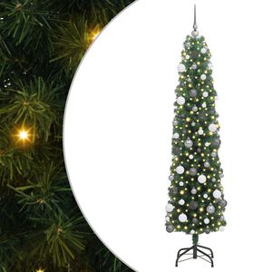 vidaXL Brad de Crăciun artificial Verde 180 cm PVC și oțel și plastic