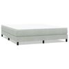vidaXL Pat cu arcuri fără saltea gri deschis 180x220 cm catifea