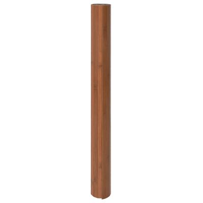 vidaXL Covor dreptunghiular, maro, 100x400 cm, bambus