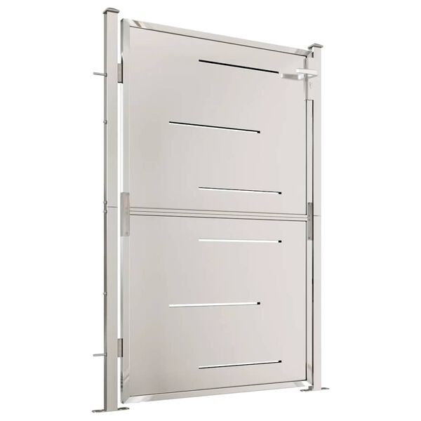 vidaXL Poartă de grădină 100x145 cm oțel inoxidabil