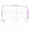 vidaXL Tăblie cap cu headboard Gri deschis 160 cm Piele artificială