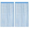 vidaXL Perdele șir 2 buc Albastru deschis 140x250 cm