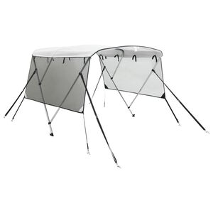 vidaXL Parasolar Bimini 3 arcuri pereți din plasă 183x(137-152)x137 cm
