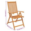 vidaXL Set mobilier de grădină, 5 piese, lemn masiv de acacia