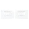 vidaXL Perete lateral pentru cort de petrecere 2 buc. 400 x 195 cm Alb