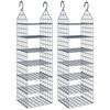 vidaXL Organizator pentru dulap suspendat, cu 7 rafturi, 2 buc.
