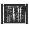 vidaXL Poartă de grădină 110 x 105 cm Oțel vopsit electrostatic Blocat