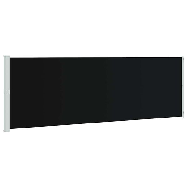 vidaXL Copertină laterală retractabilă de terasă, negru, 200x600 cm