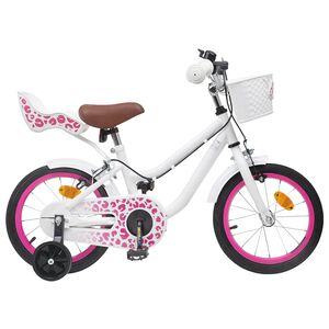 vidaXL Bicicletă pentru Copii 12 Inci pentru 2-4 ani Alb