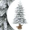 vidaXL Brad de Crăciun mini 45 cm PVC și PE Verde și alb