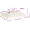 vidaXL Copertină rezervă acoperiș pavilion, alb crem, 3x4 m, 310 g/m²