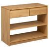 vidaXL Măsuță consolă "SAUDA", stejar, 89,5x36,5x73 cm, lemn masiv pin