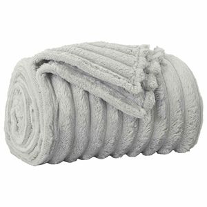 vidaXL Pătură Gri 270 x 240 cm 1.77 kg Molton