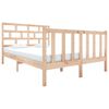 vidaXL Cadru de pat mic dublu, 120x190 cm, lemn masiv de pin