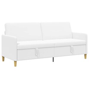 vidaXL Sofa cu Spațiu de Depozitare Alb 192 x 78 x 87 cm Poliester