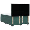 vidaXL Pat box spring cu saltea, verde închis, 140x190 cm, catifea