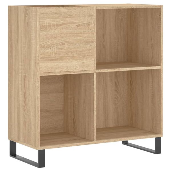 vidaXL Dulap pentru discuri stejar sonoma 84,5x38x89 cm lemn compozit