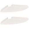 vidaXL Raft Suspendat pentru Colț 2 buc. Alb 24 x 24 x 2 cm