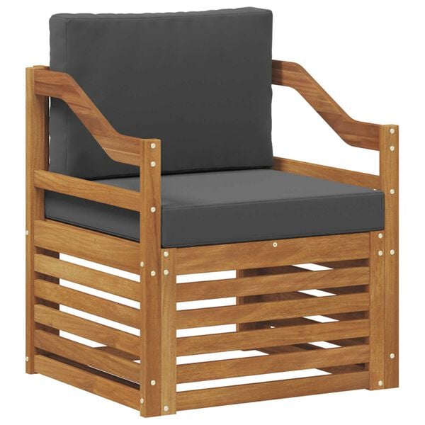 vidaXL Set de canapele de exterior Lemn de acacia solid și poliester