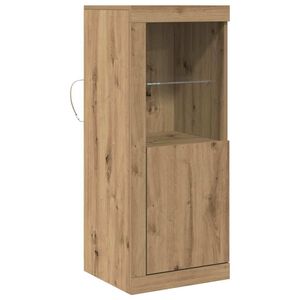 vidaXL Bufet LED Maro 41 x 37 x 100 cm Lemn prelucrat