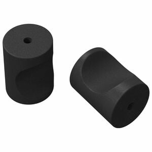 vidaXL M&acirc;nere pentru dulap 2 buc. Negru M4 x 12 mm Fier