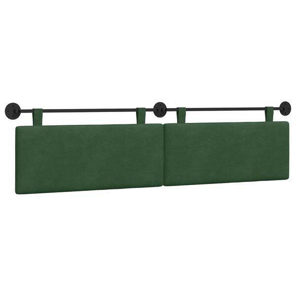 vidaXL Cap de pat suspendat Pe perete Verde Junglă 210 x 55 x 5 cm