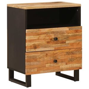 vidaXL Dulap pentru pat Maro 50 x 33 x 62 cm Lemn de mango solid