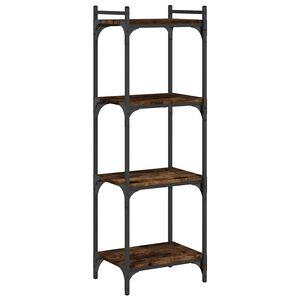 vidaXL Bibliotecă 4 niveluri stejar afumat 40x30x120 cm lemn prelucrat