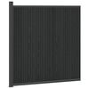 vidaXL Panou de Gardă WPC și Aluminiu Negru