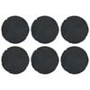 vidaXL Piatra de pași 6 pcs Negru &Oslash; 45 x 1,8 cm Cauciuc
