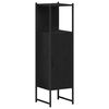 vidaXL Set de mobilier pentru baie 4 pcs Negru 33 x 33 x 185.5 cm
