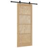 vidaXL Ușă glisantă ORKDAL natural 86 x 211 cm Lemn masiv de pin