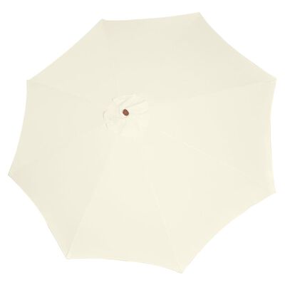 vidaXL Umbrelă de soare, 300 x 258 cm, alb nisipiu