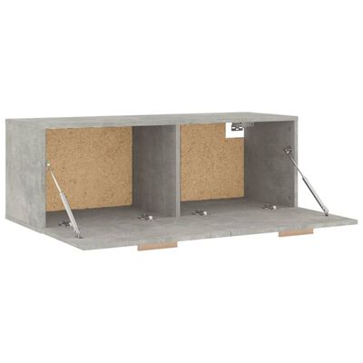 vidaXL Dulap de perete, gri beton, 100x36,5x35 cm, lemn prelucrat