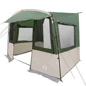 vidaXL Cort de spate pentru Caravană Verde 352 x 250 x 240 cm