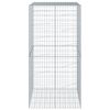 vidaXL Coș gabion cu capac, 100x100x200 cm, fier galvanizat