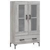 vidaXL Dulap gri Sonoma 69,5x31x115 cm, lemn prelucrat