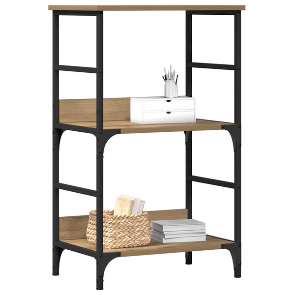 vidaXL Bibliotecă, stejar artizanal, 50x33x82 cm, lemn prelucrat