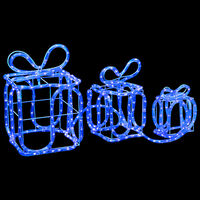 vidaXL Decorațiune Crăciun cutii de cadou 180 leduri interior/exterior