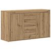 vidaXL Bufet Stejar Artizanal 120 x 36 x 69 cm Lemn compozit