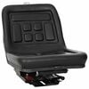 vidaXL Scaun de tractor cu suspensie Negru 39,5 x 52 x 43 cm