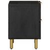 vidaXL Noptiere, 2 buc., negru, 40x33x46 cm, lemn masiv de mango