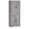 vidaXL Dulap &icirc;nalt, gri sonoma, 69,5x34x180 cm, lemn compozit