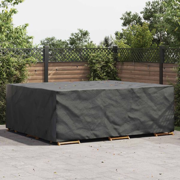 vidaXL Husă pentru mobilă Simplu Negru 300 x 250 x 100 cm 600D