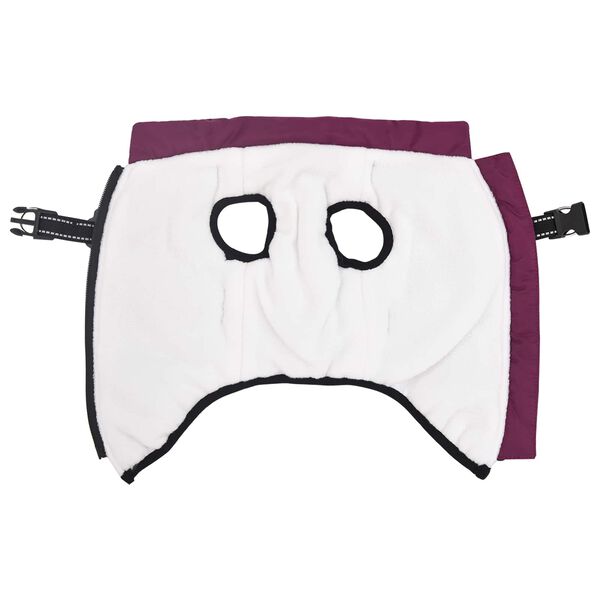 vidaXL Haina pentru C&acirc;ini cu ham Violet L28 Fleece și poliester