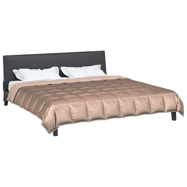 vidaXL Pilotă de vară Auriu 240 x 260 cm Satin și Microfibra