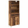 vidaXL Bufet 2 buc. Lemn vechi 69,5 x 34 x 180 cm